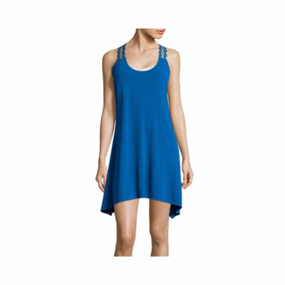 Porto Cruz Crochet Inset Back Sharkbite Cover-up S
